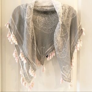 American Eagle Square Scarf Shawl with Tassel